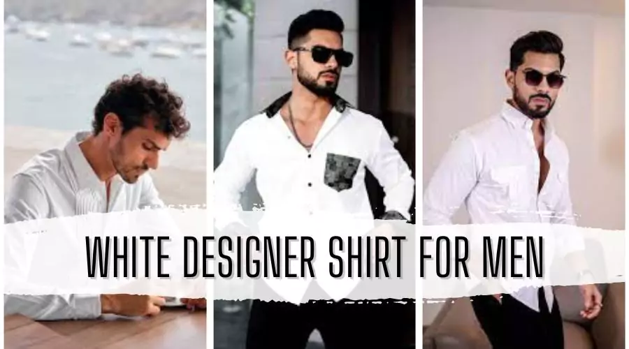 White Designer Shirt for Men