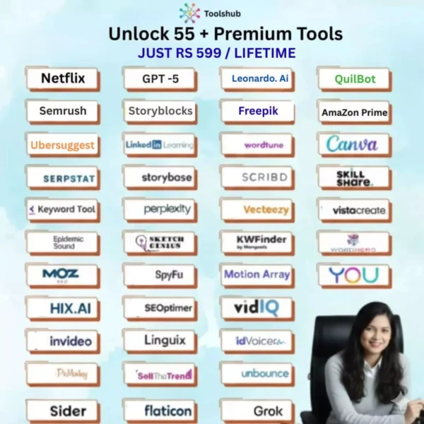 55 Premium Tools Bundle — Only ₹599 / Lifetime