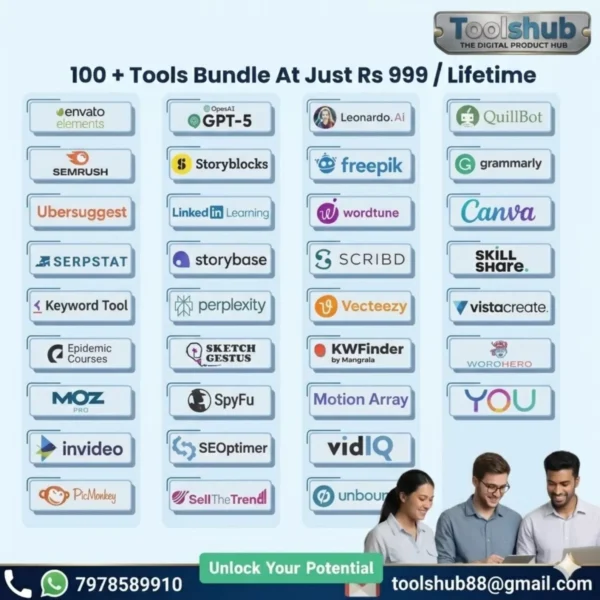 Advance 100+ Tools Bundle For Rs 999/ Lifetime