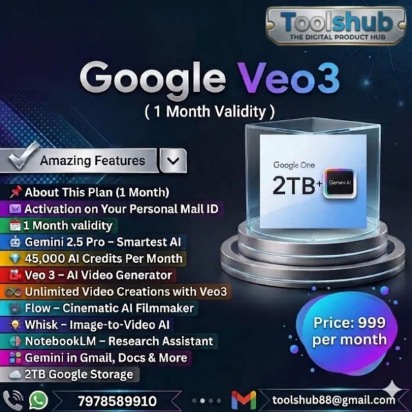 Google Veo 3 Ultra Plan — Just ₹999