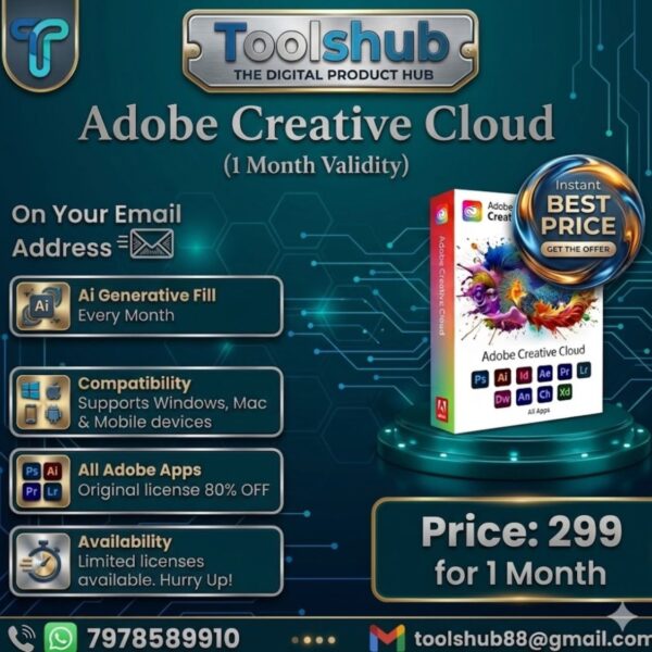 Adobe Creative Cloud – Flexible Plans at Lowest Prices