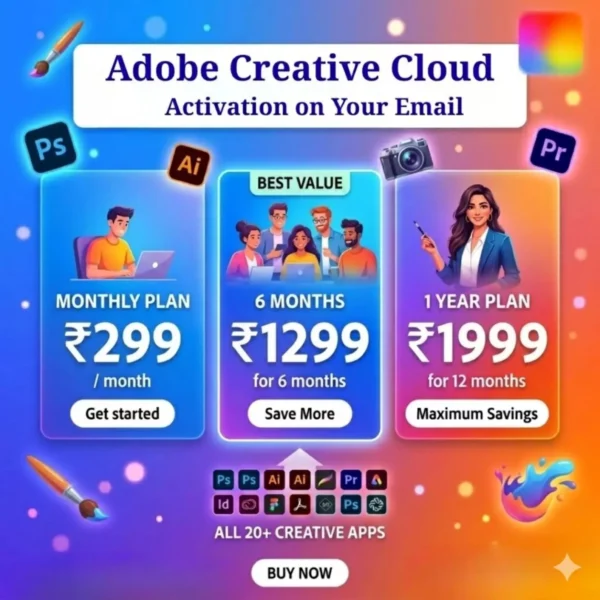 Adobe Creative Cloud – Flexible Plans at Lowest Prices